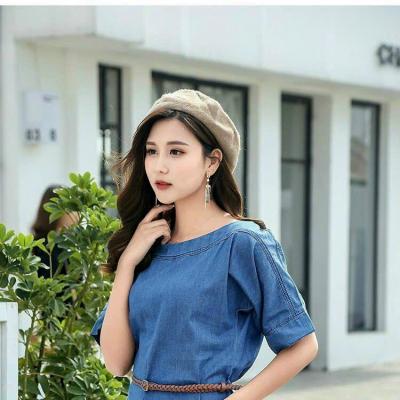 ĐẦM JEAN DENIM DÁNG SUÔNG TAY LỠ - J.22